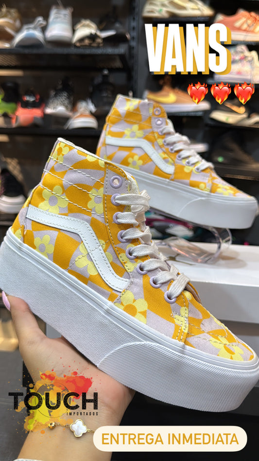Vans plataforma florales