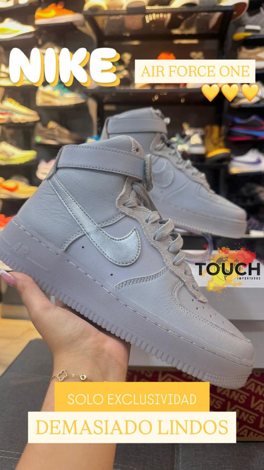 NIKE AIR FORCE 1 HIGH WOLF GREY (15409)
